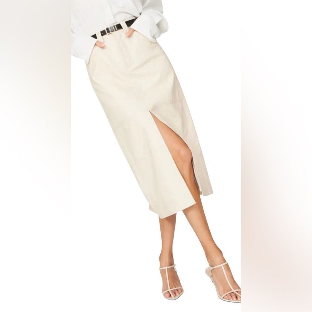 A.L.C. Faux Leather Alden Skirt Size 2 - Picture 2 of 7